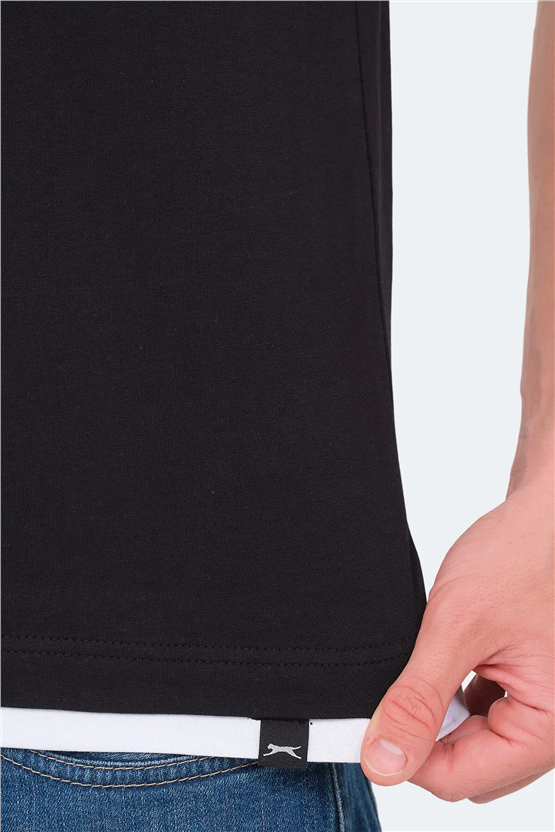 Slazenger Vrenı Sıyah Erkek T-Shırt