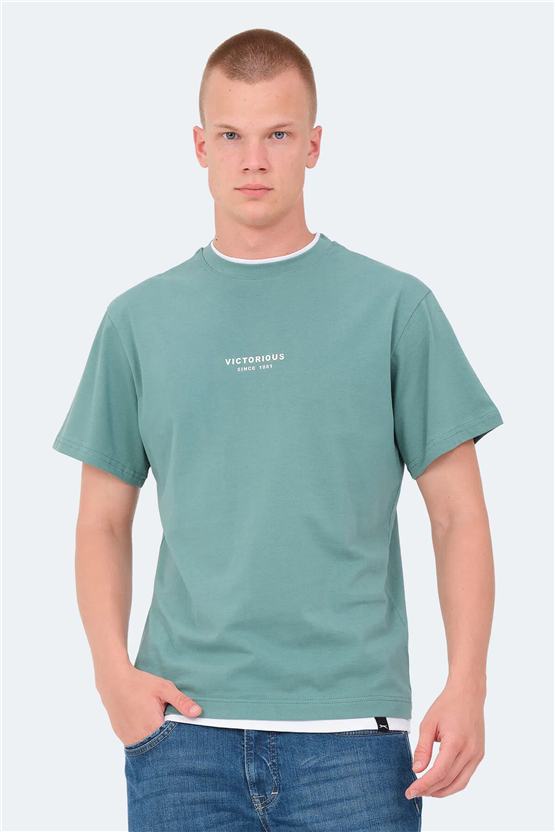 Slazenger Vrenı Su Yesılı Erkek T-Shırt