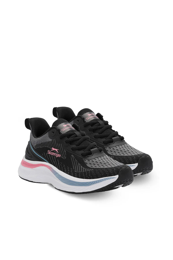 Slazenger Wetford Sıyah / Koyu Grı Zenne Kosu Ayakkabısı