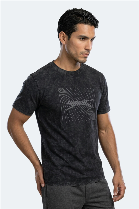 Slazenger Zair Siyah Erkek T-Shırt
