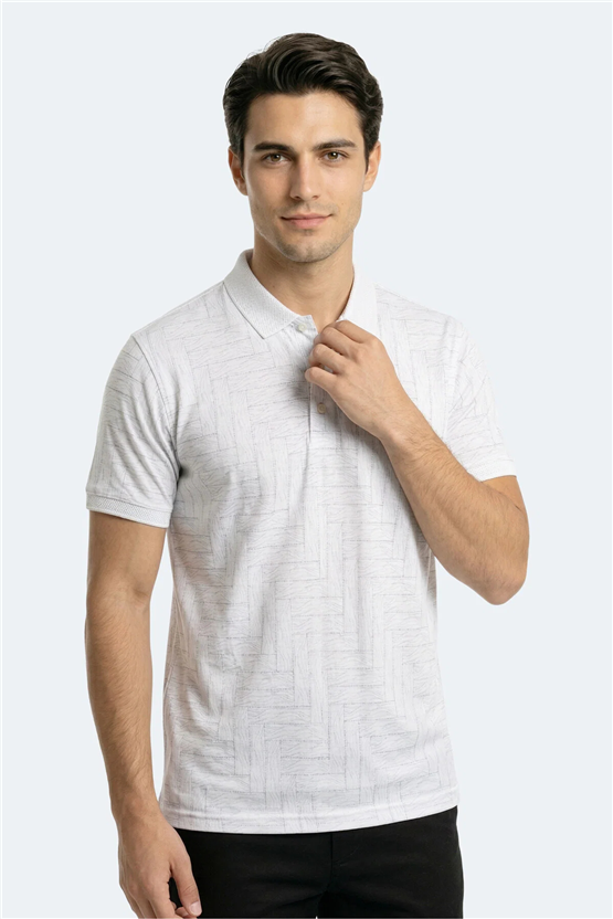 Slazenger Zany Beyaz Erkek T-Shırt