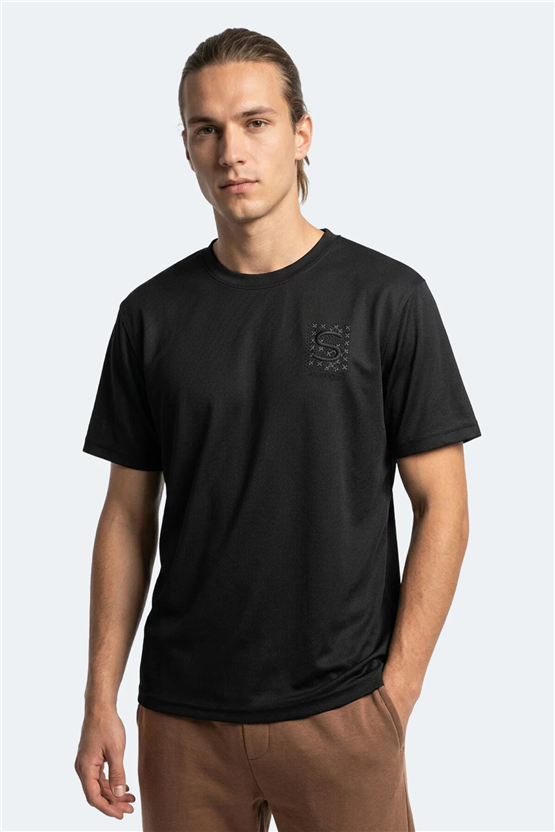 Slazenger Zegna Siyah Erkek T-Shırt