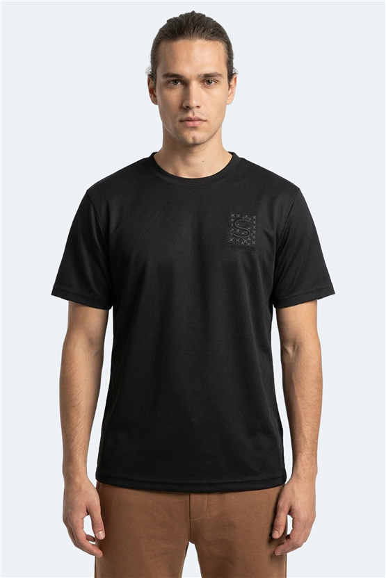 Slazenger Zegna Siyah Erkek T-Shırt
