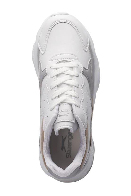 Slazenger Zola Beyaz / Grı Zenne Kosu Ayakkabısı