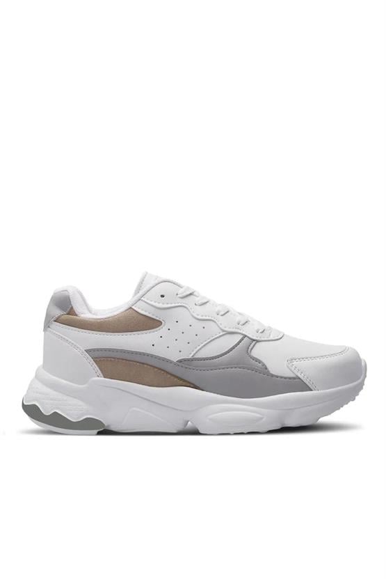 Slazenger Zola Beyaz / Grı Zenne Kosu Ayakkabısı