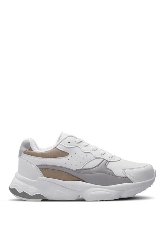 Slazenger Zola Beyaz / Grı Zenne Kosu Ayakkabısı