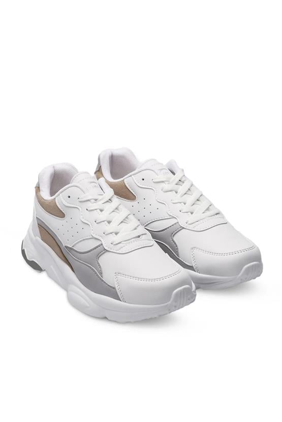 Slazenger Zola Beyaz / Grı Zenne Kosu Ayakkabısı