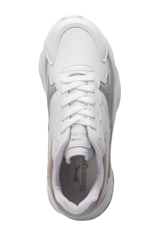 Slazenger Zola Beyaz / Grı Zenne Kosu Ayakkabısı