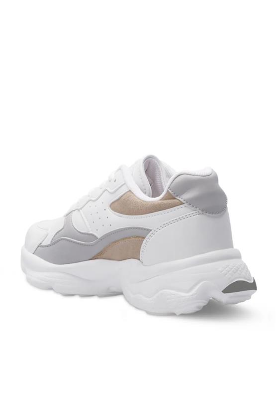 Slazenger Zola Beyaz / Grı Zenne Kosu Ayakkabısı