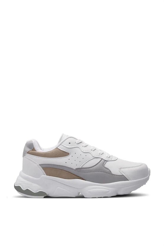 Slazenger Zola Beyaz / Grı Zenne Kosu Ayakkabısı