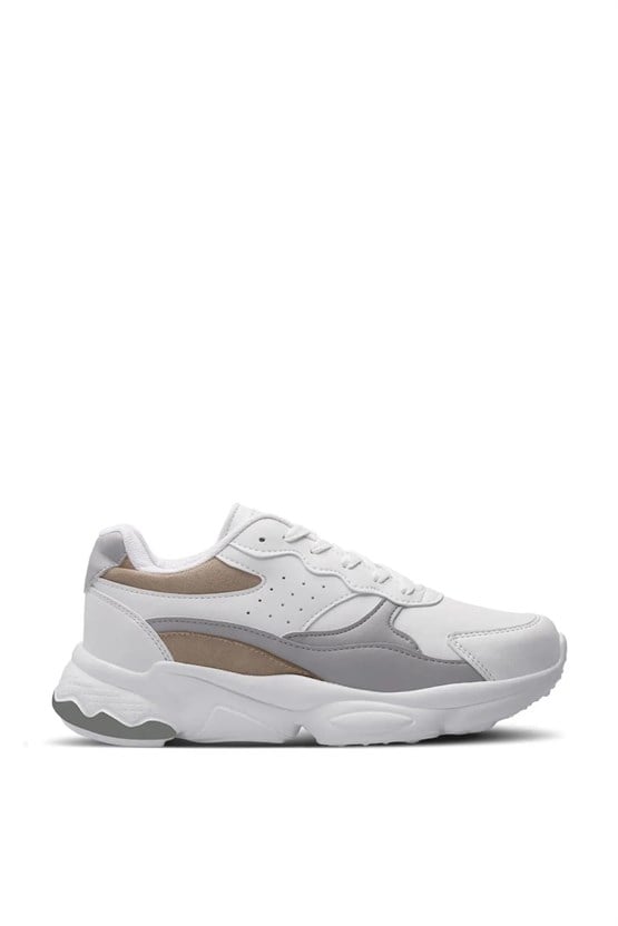 Slazenger Zola Beyaz / Grı Zenne Kosu Ayakkabısı