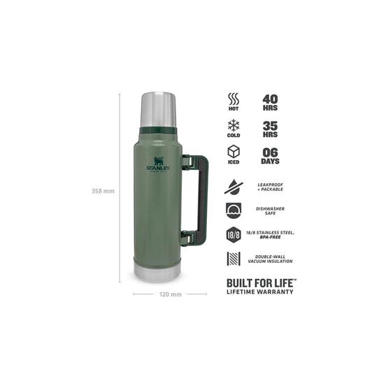 Stanley The Legendary Classıc Bottle 1.4L / 1.5Qt Hammertone Green