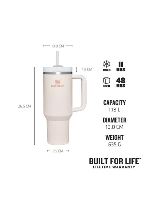 Stanley The Quencher H2.O FlowState Tumbler 1.18L / 40oz Rose Quartz