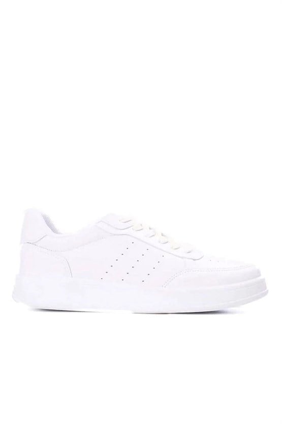 Sunflex 1011 Beyaz-Beyaz Grs Sneaker Ayakkabı