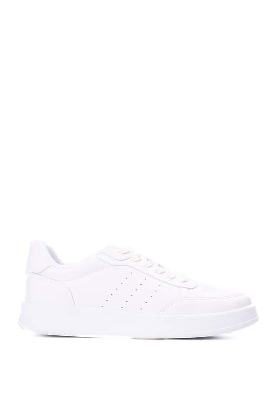 Sunflex 1011 Beyaz-Beyaz Grs Sneaker Ayakkabı