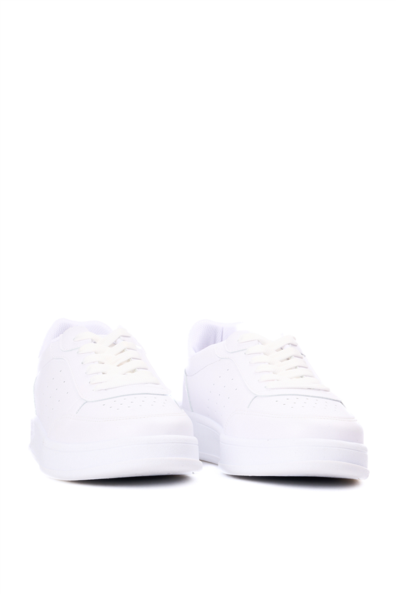 Sunflex 1011 Beyaz-Beyaz Grs Sneaker Ayakkabı