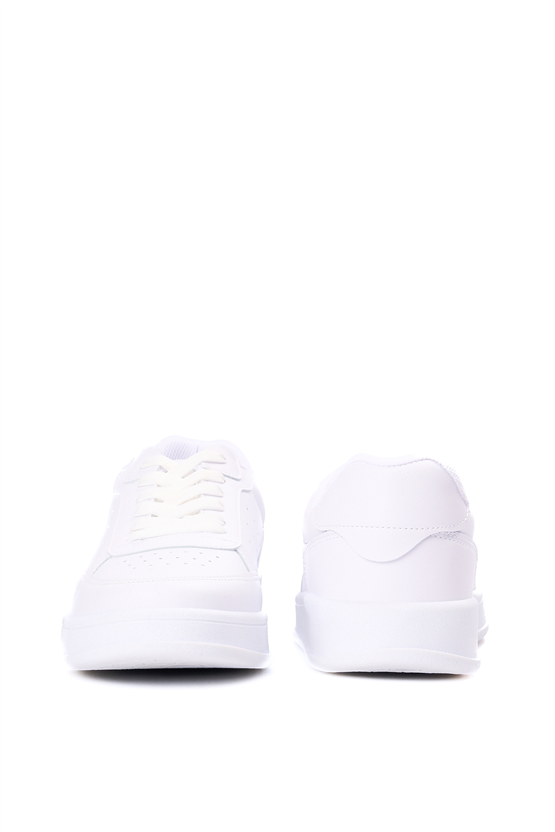Sunflex 1011 Beyaz-Beyaz Grs Sneaker Ayakkabı