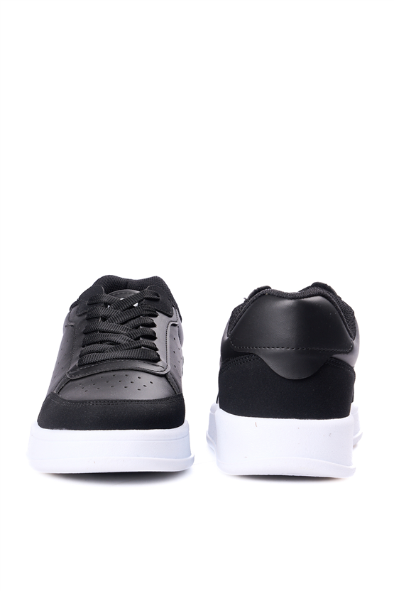 Sunflex 1011 Sıyah-Beyaz Grs Sneaker Ayakkabı