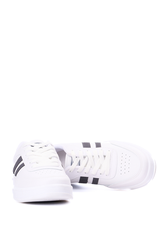 Sunflex 1013 Beyaz-Beyaz-Grı Grs Sneaker Ayakkabı