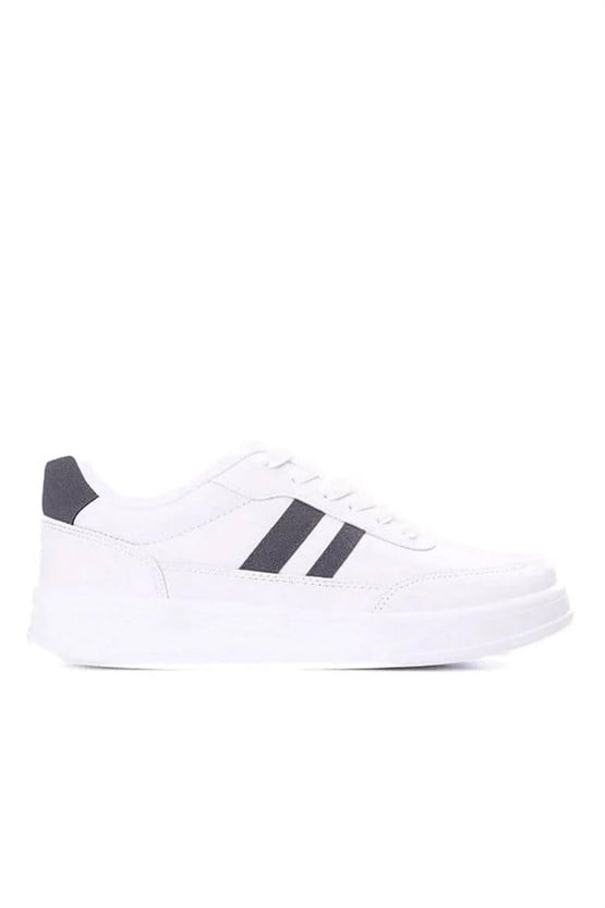 Sunflex 1013 Beyaz-Beyaz-Grı Grs Sneaker Ayakkabı