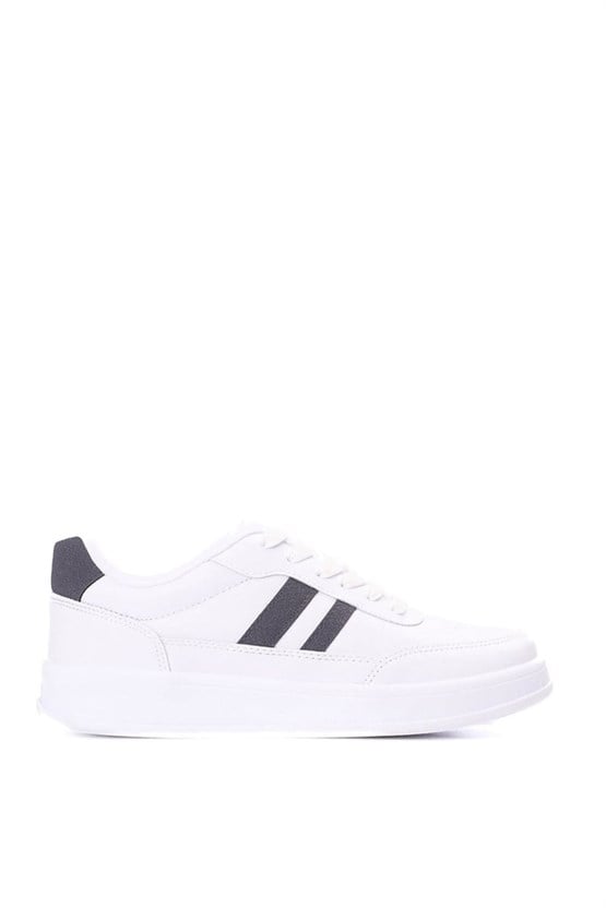 Sunflex 1013 Beyaz-Beyaz-Grı Grs Sneaker Ayakkabı