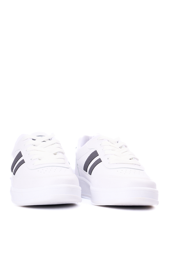 Sunflex 1013 Beyaz-Beyaz-Grı Grs Sneaker Ayakkabı