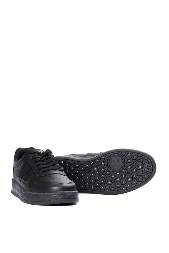 Sunflex 1013 Sıyah-Sıyah Grs Sneaker Ayakkabı
