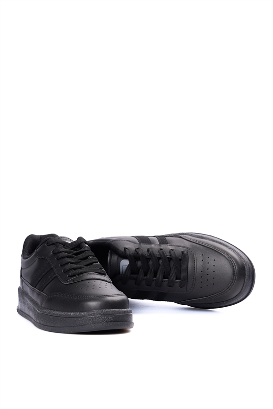 Sunflex 1013 Sıyah-Sıyah Grs Sneaker Ayakkabı