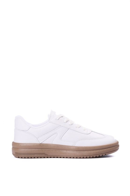 Sunflex 510 Beyaz-Beyaz Grs Sneaker Ayakkabı
