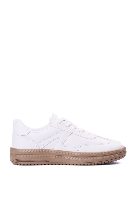 Sunflex 510 Beyaz-Beyaz Grs Sneaker Ayakkabı