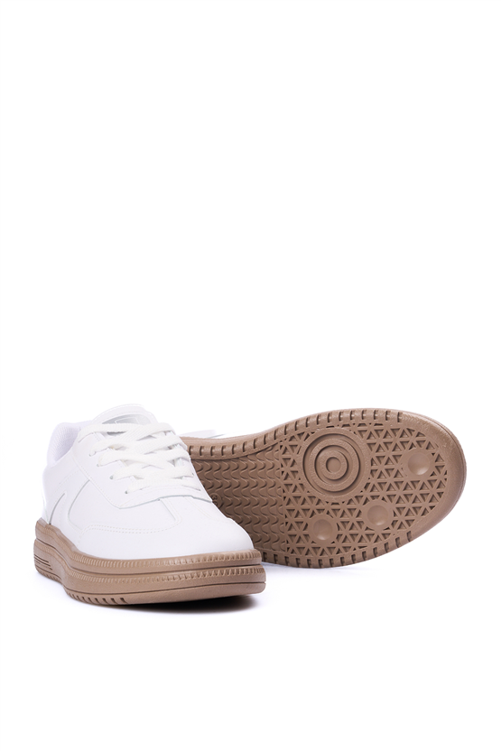Sunflex 510 Beyaz-Beyaz Grs Sneaker Ayakkabı