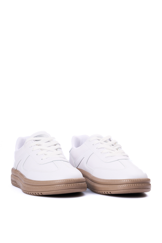 Sunflex 510 Beyaz-Beyaz Grs Sneaker Ayakkabı