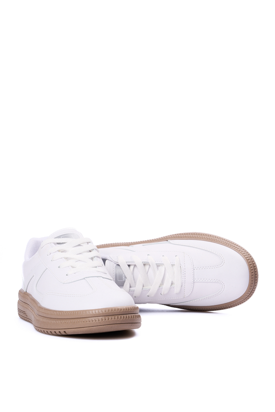 Sunflex 510 Beyaz-Beyaz Grs Sneaker Ayakkabı