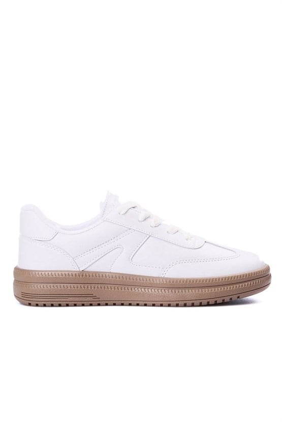 Sunflex 510 Beyaz-Beyaz Grs Sneaker Ayakkabı