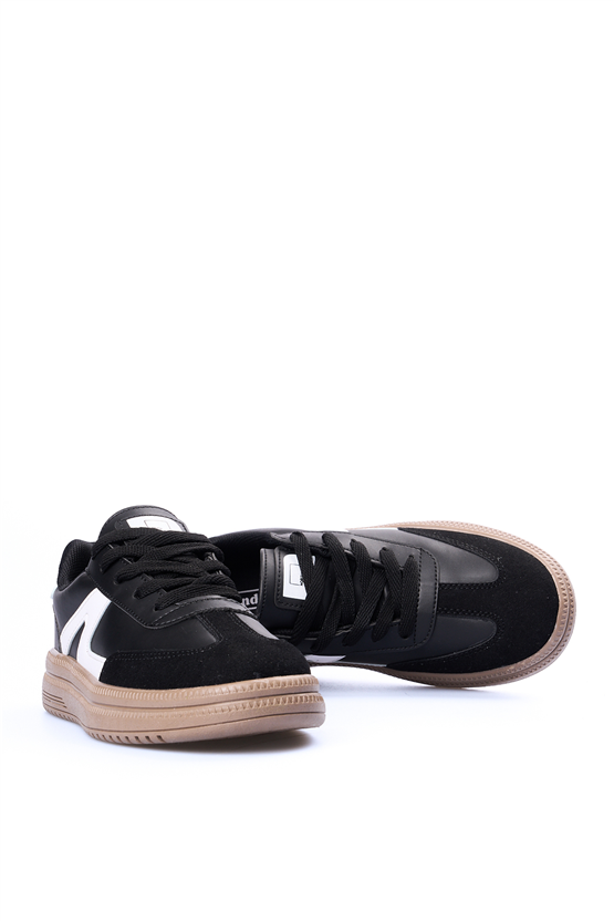 Sunflex 510 Sıyah-Beyaz Grs Sneaker Ayakkabı