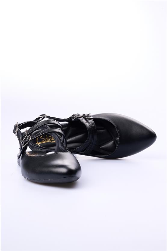 Swell Soft 01-289 Siyah Kadın Babet Ayakkabı