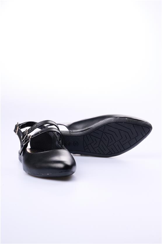 Swell Soft 01-289 Siyah Kadın Babet Ayakkabı