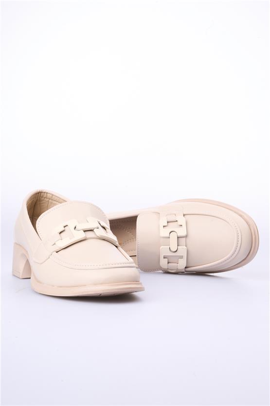 Swell Soft 01-5551 Bej Kadın Loafer Ayakkabı