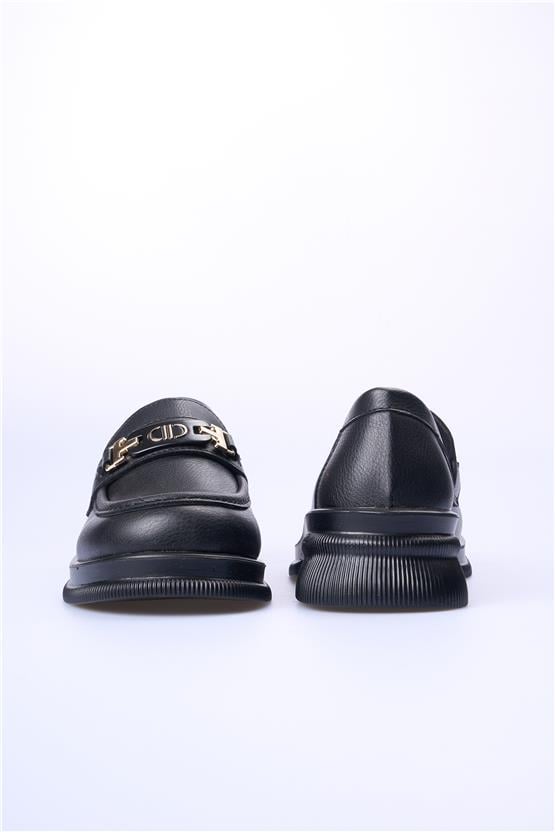 Swell Soft 02 178 Siyah Kadın Loafer Ayakkabı