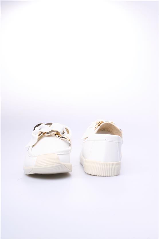 Swell Soft 02-57 Ekru Kadın Loafer Ayakkabı