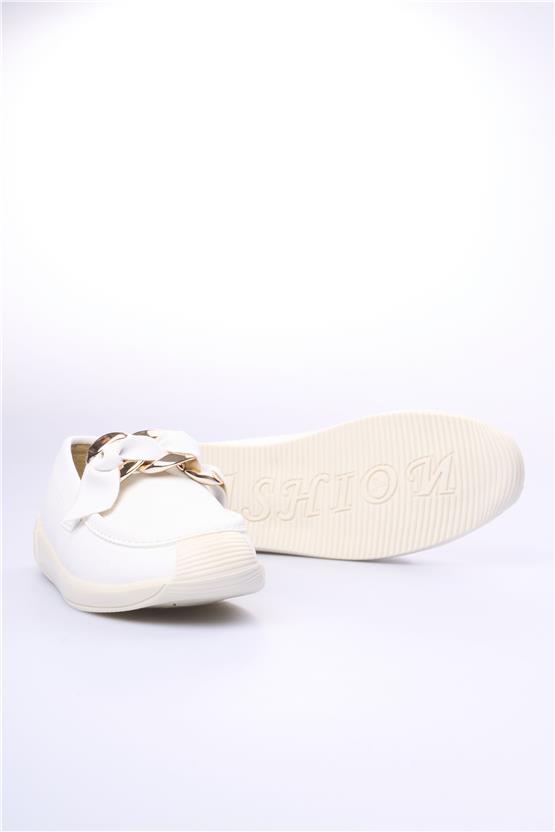 Swell Soft 02-57 Ekru Kadın Loafer Ayakkabı