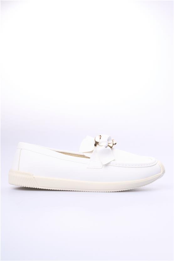 Swell Soft 02-57 Ekru Kadın Loafer Ayakkabı