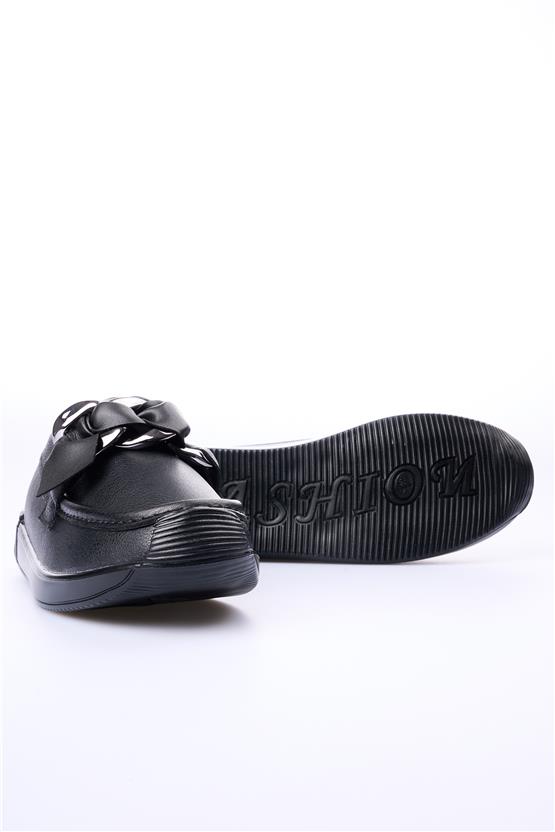 Swell Soft 02-57 Siyah Kadın Loafer Ayakkabı