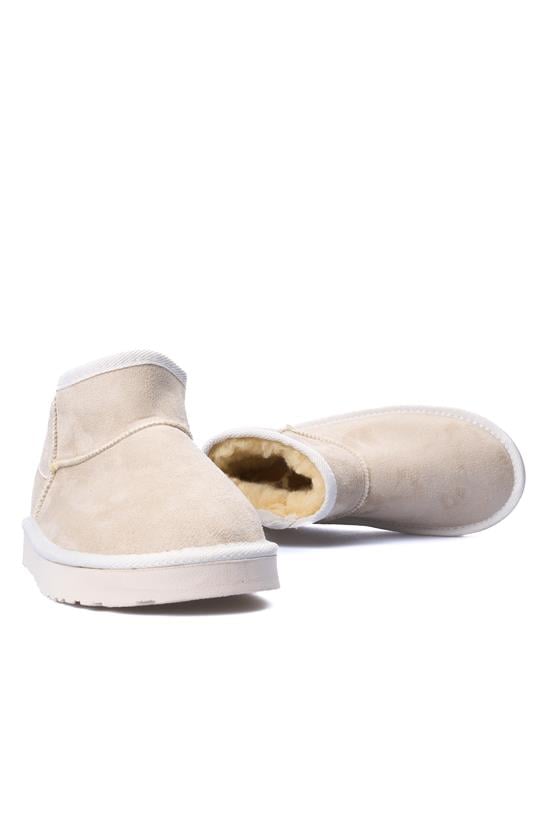 Swell Soft 03 1011 Bej Süet Kadın Panduf Bot