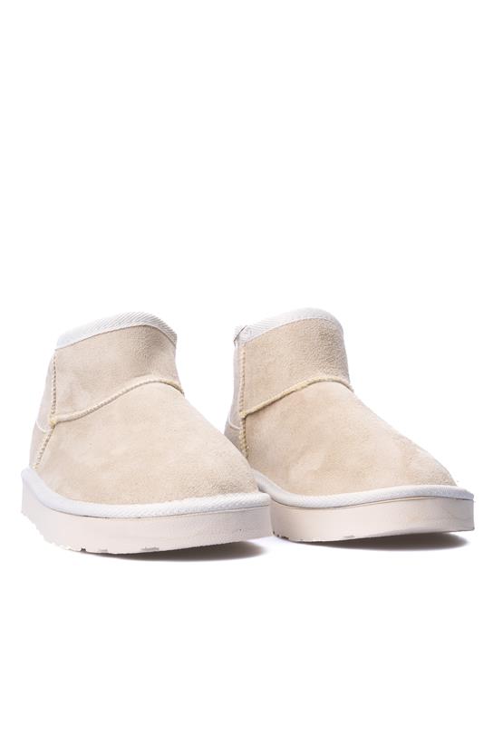 Swell Soft 03 1011 Bej Süet Kadın Panduf Bot