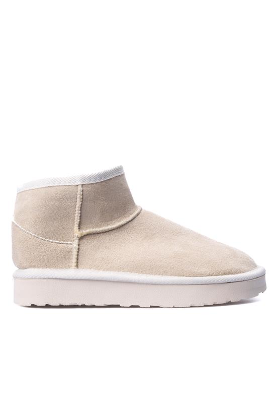 Swell Soft 03 1011 Bej Süet Kadın Panduf Bot