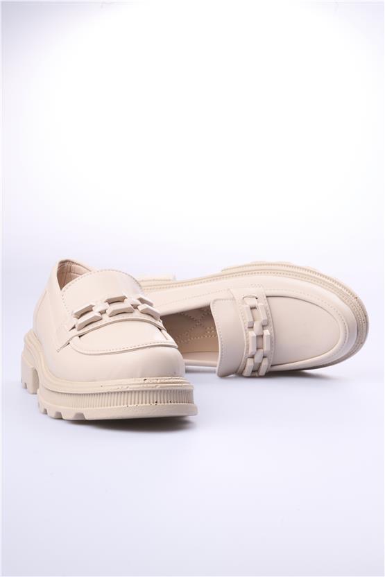 Swell Soft 05-1071 Bej Kadın Loafer Ayakkabı