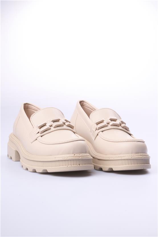 Swell Soft 05-1071 Bej Kadın Loafer Ayakkabı