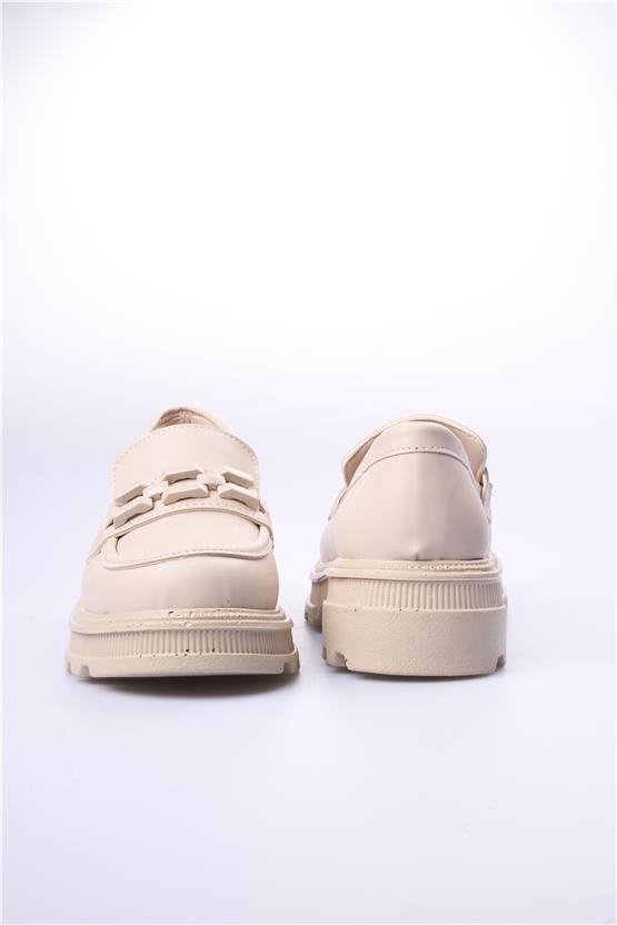 Swell Soft 05-1071 Bej Kadın Loafer Ayakkabı