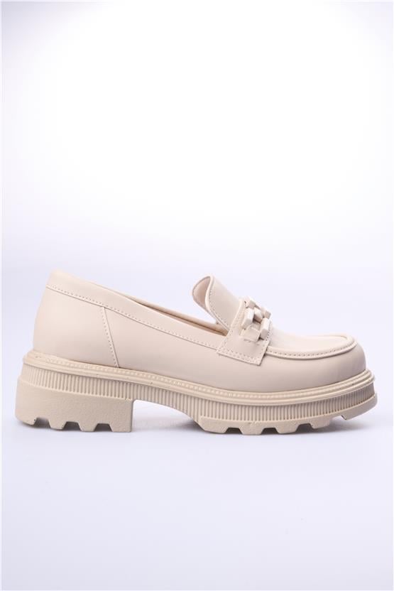 Swell Soft 05-1071 Bej Kadın Loafer Ayakkabı
